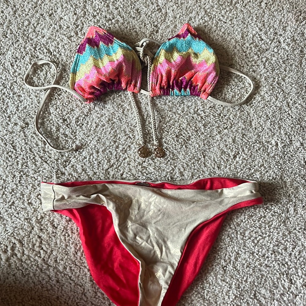 Lulifama gold colorful bikini
